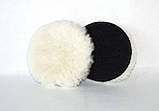 Полірувальний круг овчина 100мм липучці, фото 2
