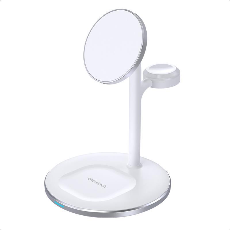 Магнітний бездротовий зарядний пристрій Choetech T585-F 3in1 Magnetic wireless charger station for Apple