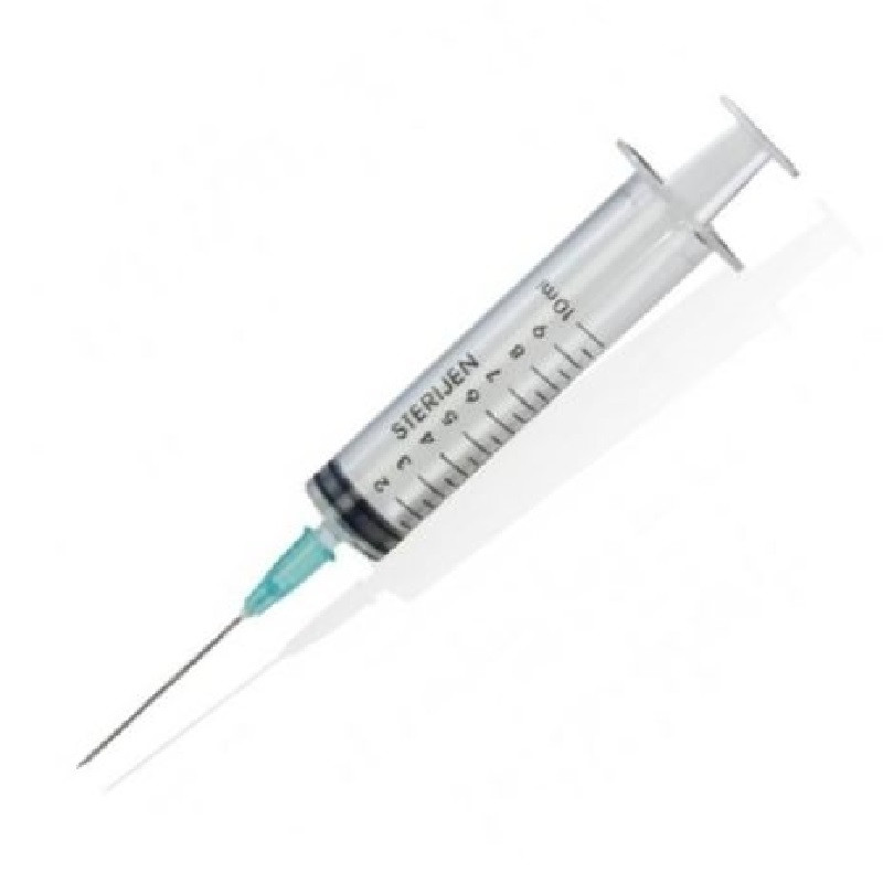 Шприц одноразовий 10 мл Medicare 3-компонентний голка 21Gx1 1/2 0,8х 38 мм