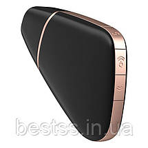 Кліторальний вібростимулятор з повітряними імпульсами та управлінням через додаток Satisfyer Love Triangle Black, фото 5