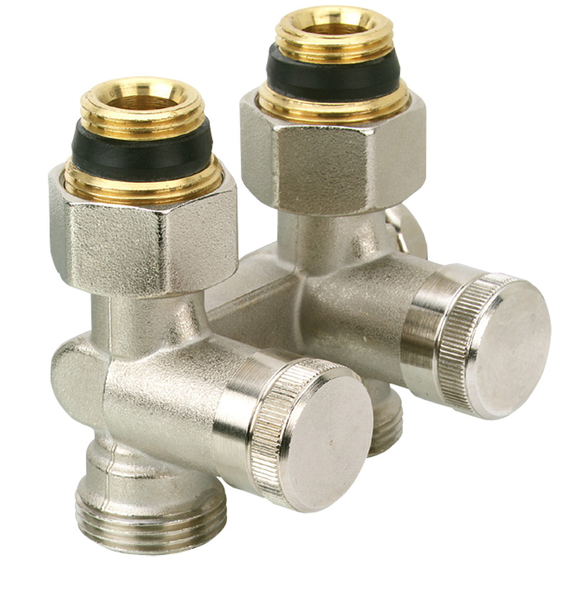 Клапан радіаторний прямий Danfoss RLV-K 1/2"х3/4" для нижнього підключення (з дренажем) 003L0280
