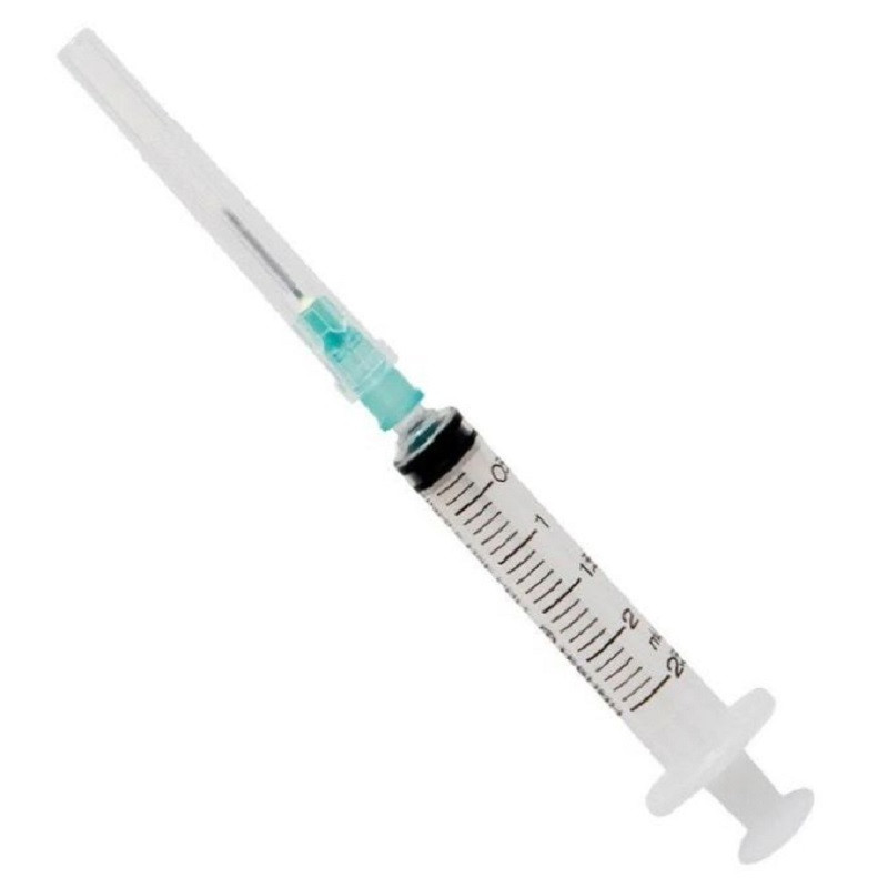 Шприц одноразовий 2 мл Alexpharm 3-компонентний 23 G, голка 0,6 х 30 мм