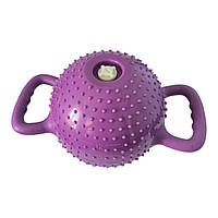 Гиря водоналивна для фітнесу 1,8-5,4 кг YJ-COC-M-Ф шипована фіолетова