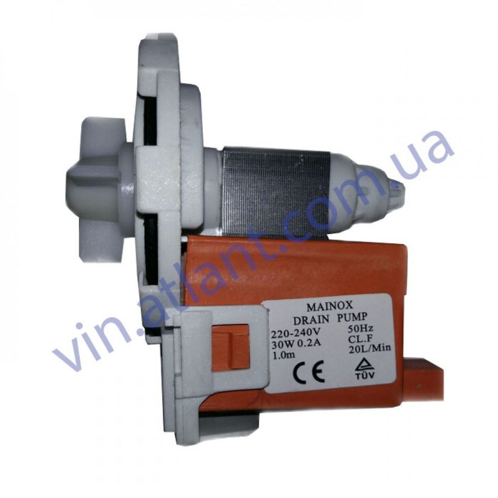 Насос зливу води (помпа) Mainox 30 W для пральної машини Ardo
