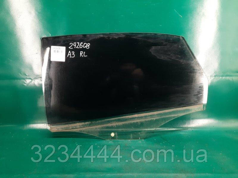 Скло дверей Audi A3 (8 V) 12-17 СЕДАН 1.8L CNSB 2015 задн. лев. (б/у)