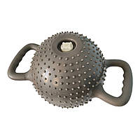 Гиря водоналивна для фітнесу 1,8-5,4 кг YJ-COC-M-СЕ шипована сіра