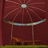 Круглий садовий павільйон 3,5 м Бордовий, фото 2