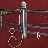 Круглий садовий павільйон 3,5 м Бордовий, фото 4