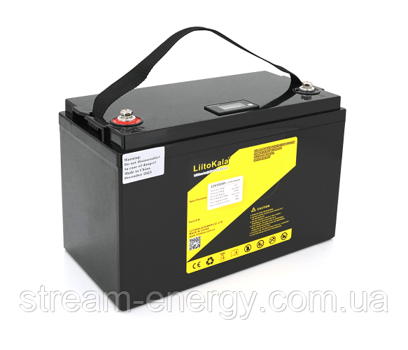 Акумулятор LiFePO4 LiitoKala 12,8V 200Ah з LCD дисплеєм, фото 1