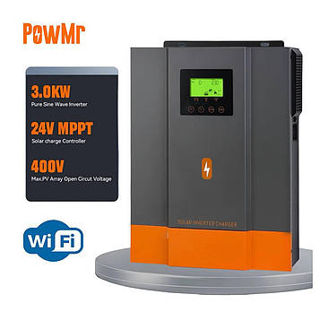 Гібридний сонячний інвертор PowMr POW-HVM3.2H-24V-N [Wi-Fi]