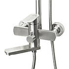 Набір душова система та змішувач на умивальник із нержавіючої сталі sus304 Venta NKS008 матовий сатин, фото 4