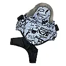 Комбінезон з'ємні штани 28 см (об'єм до 41см) флок блакитний розм 3 для собак, фото 2