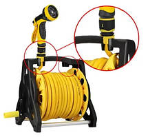 Котушка для водяного шланга + шланг 10 метрів поливальний набір Water Hose Reel, фото 3