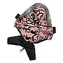 Комбінезон з'ємні штани 42 см (об'єм до 60см) Флок персик розм 8 для собак, фото 2