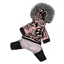 Комбінезон з'ємні штани 42 см (об'єм до 60см) Флок персик розм 8 для собак, фото 5