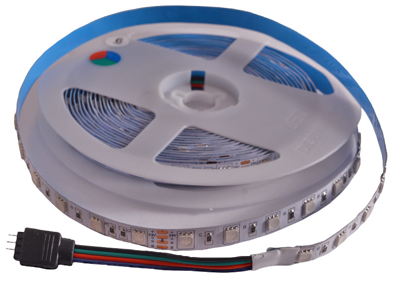 Світлодіодна стрічка 5050-60led-10mm-24V, IP20 RGB, 2 роки гарантії
