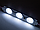 Світлодіодні модулі 2835-3smd 12V IP65 0,72ватт з лінзою білий 3 роки гарантії LEDUA, фото 3