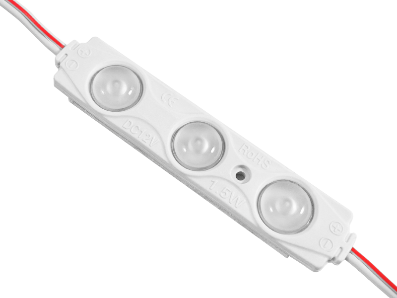 Світлодіодні модулі 2835-3smd 12V IP65 0,72ватт з лінзою білий 3 роки гарантії LEDUA