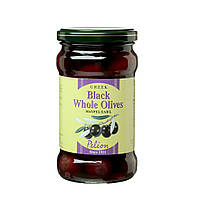 Оливки грецькі темні великі Амфіса Pelion, Greek Black Whole Olives 200 г
