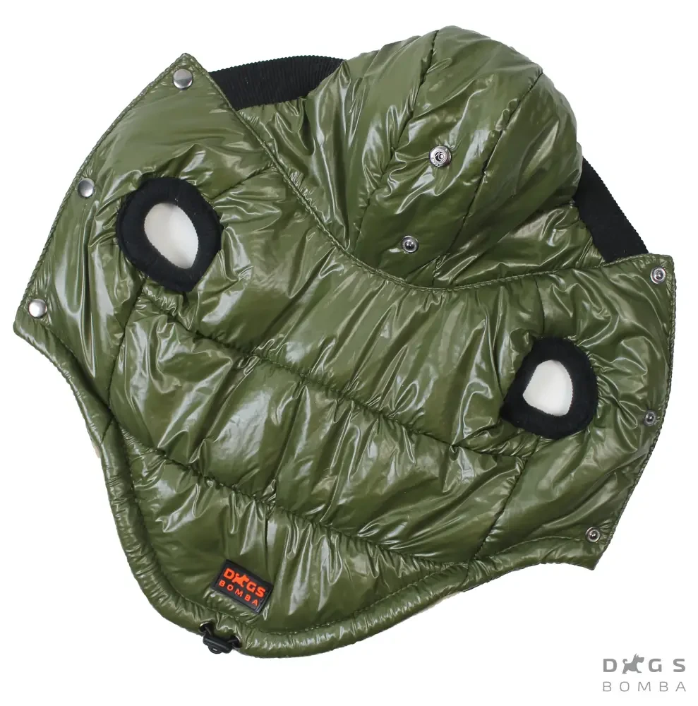 Жилет фліс 34 см (об'єм до 46см) Лакований хакі розмір 6 для собак S, фото 1