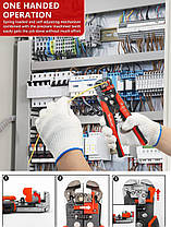 Інструмент для зачищення дротів і обтискання кабелю 0,2-6 мм MT-103B Yellow, фото 4