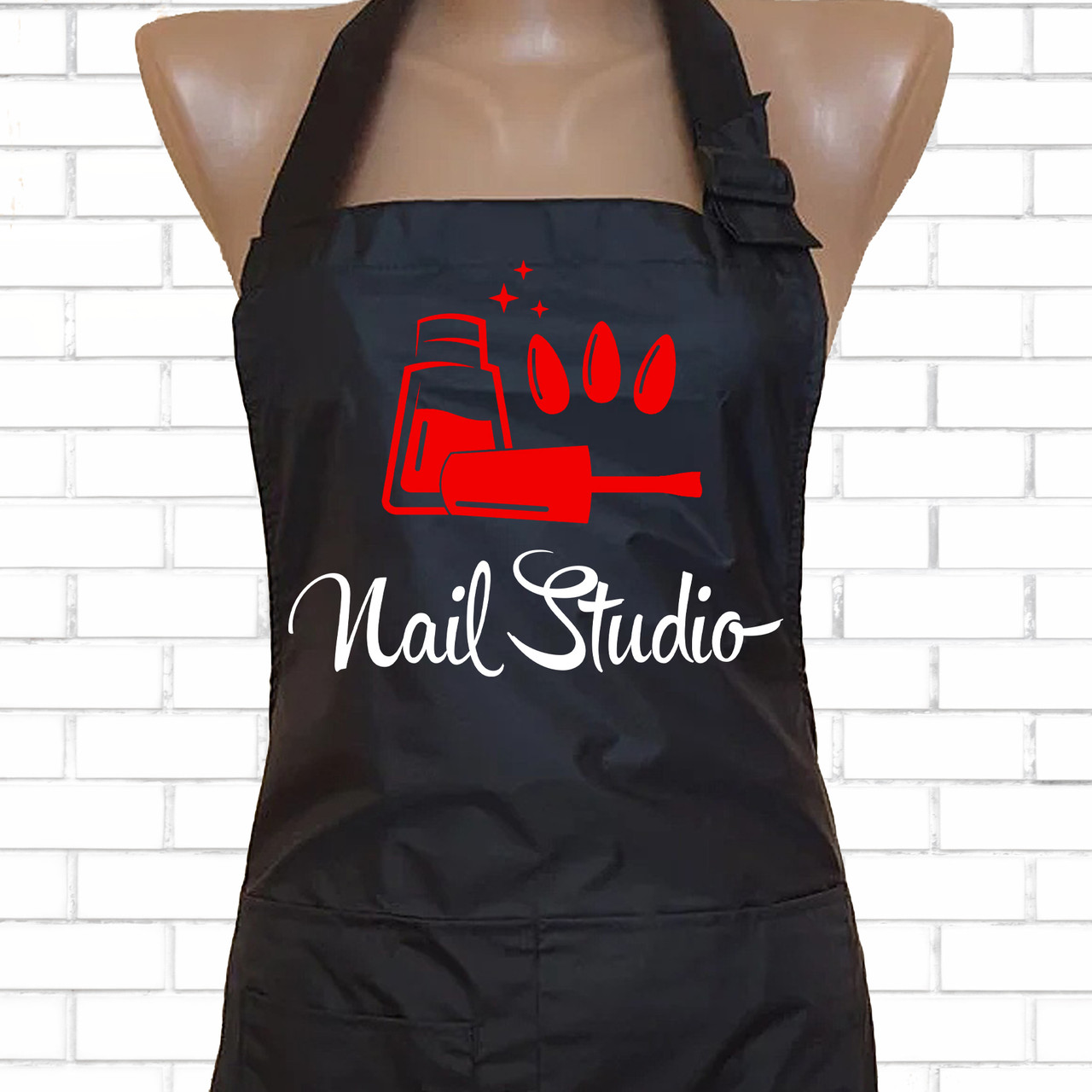 Фартух для майстра манікюру "Nail Studio", плащівка, 5774-ф