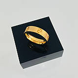 Cartier кільце LOVE в лимонному золоті / Cartier кільце лимонне золото, фото 3