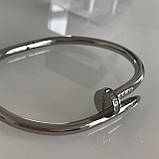 Cartier браслет цвях покриття білим золотом/ Cartier браслет цвях / Брендове пакування, фото 10
