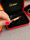 Cartier браслет love з викруткою лимонне золото з упаковкою / Cartier браслет у подарунковому пакованні, фото 3