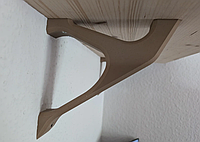 Пластиковий надміцний поличний кронштейн (100 кг, одинарний)