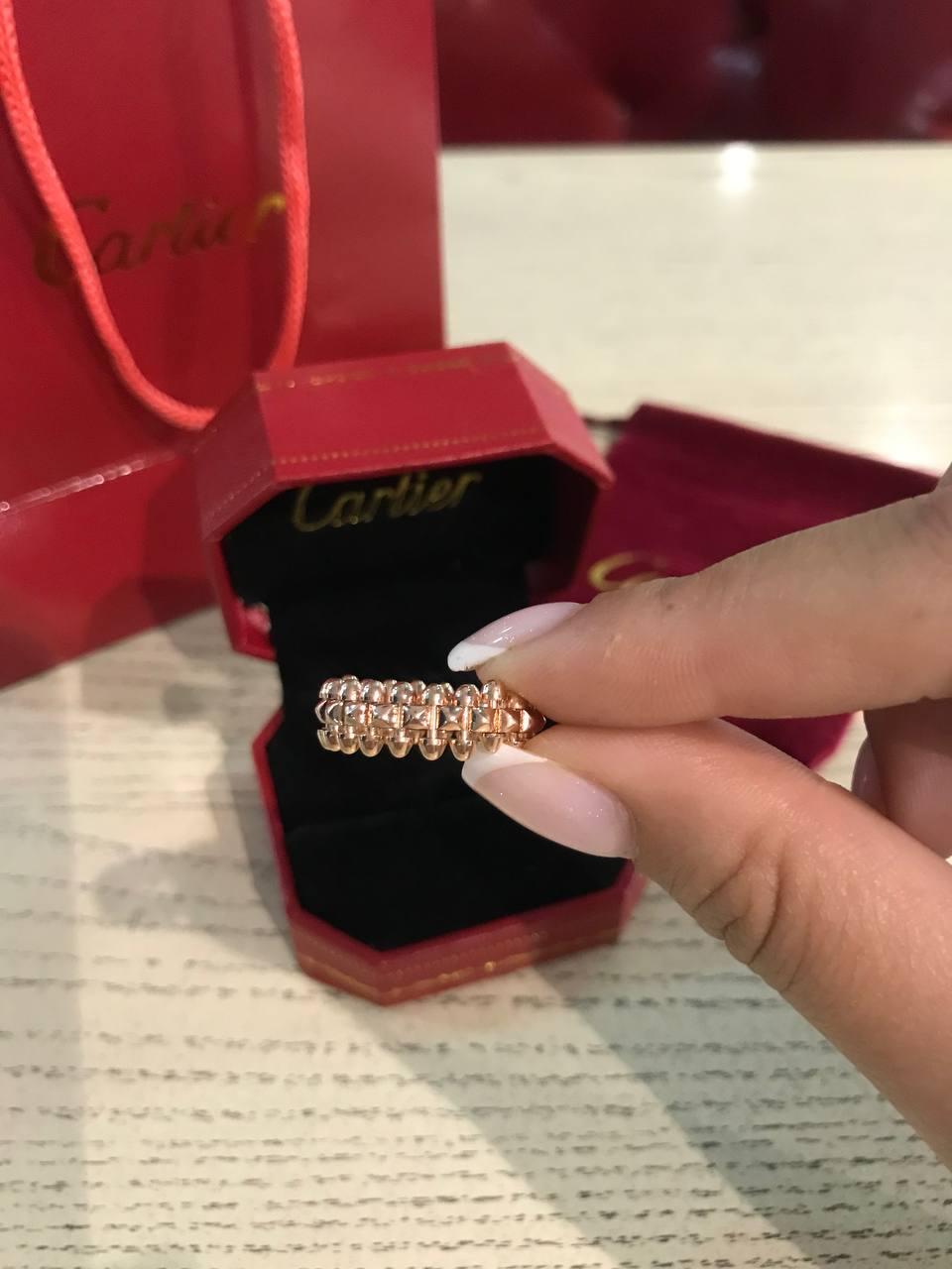 Cartier каблучка у рожевому золоті