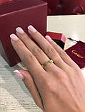 Cartier кільце в лимонному золоті тоненьке, фото 5