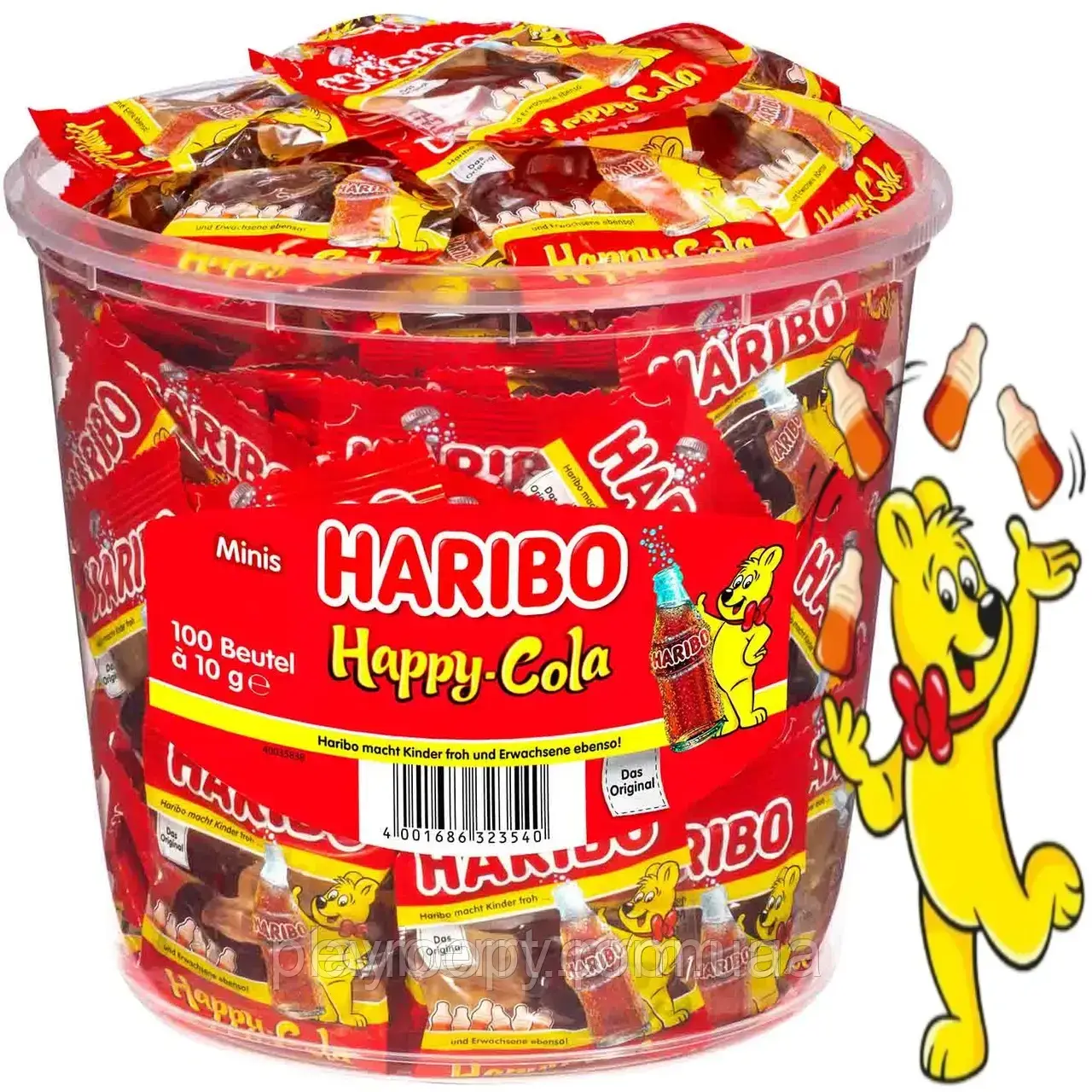 Haribo (Відро) Happy Cola 10g (х100шт) 1 кг