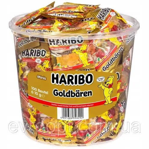 Haribo (Відро) Goldbaren 10g (х100шт) 1 кг, фото 1