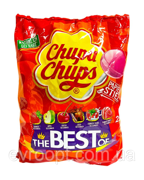 Chupa Chups BEST Льодяники на палочці 120 шт
