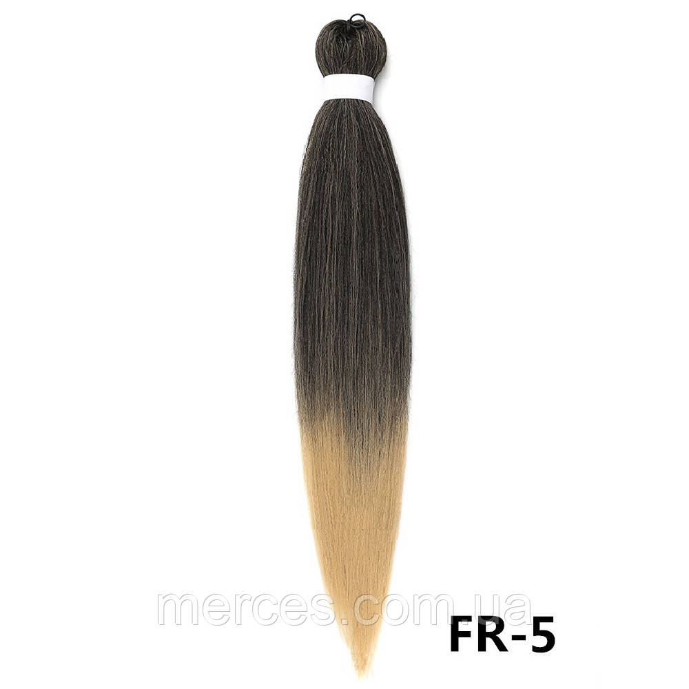 Канекалон Easy Braid омбре чорний теплий беж блонд Довжина 65 см Вага 90 грам Низькотемпературний 100-150°С FR-5