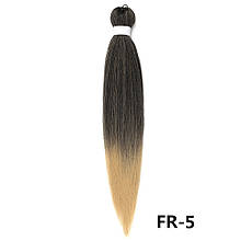 Канекалон Easy Braid омбре чорний теплий беж блонд Довжина 65 см Вага 90 грам Низькотемпературний 100-150°С FR-5