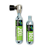 Балон CO2 2 шт (16 г + 20 г) + клапан, Genuine Innovation