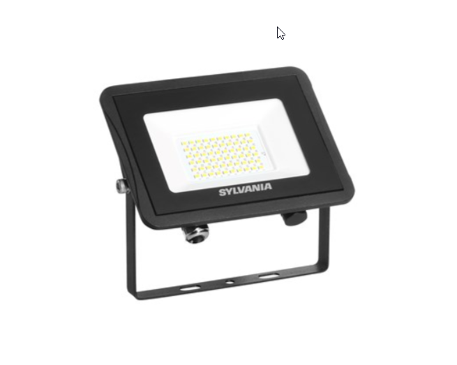Прожектор високоефективний 119 Лм/вт SYLVANIA Start Flood IP65 5000LM 840 Black, гарантія 3 роки, фото 1