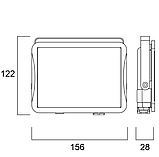 Прожектор високоефективний 119 Лм/вт SYLVANIA Start Flood IP65 5000LM 840 Black, гарантія 3 роки, фото 5