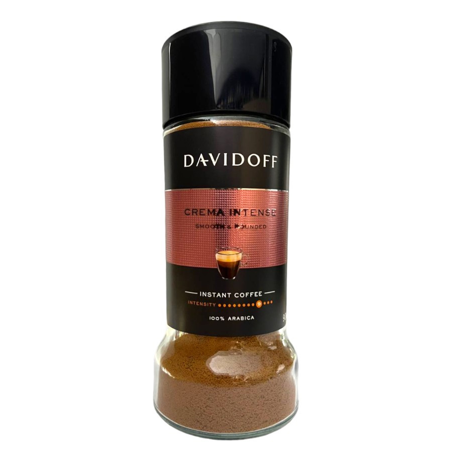 Розчинна кава Davidoff Crema Intense 100% арабіка 90 г у скляній банці