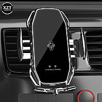 Розумний автотримач автоматичний з бездротовою зарядкою сріблястий (Silver)