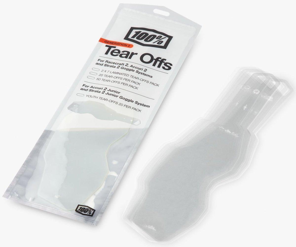 Дитячi зривки 100% Youth Tear-Offs (Gen 2) - 20 pack, No Size