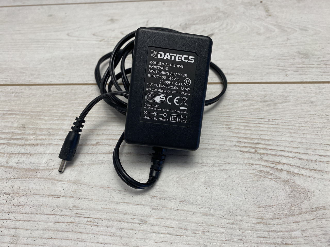 Блок живлення Datecs 5V 2,5A 3,5*1,35мм