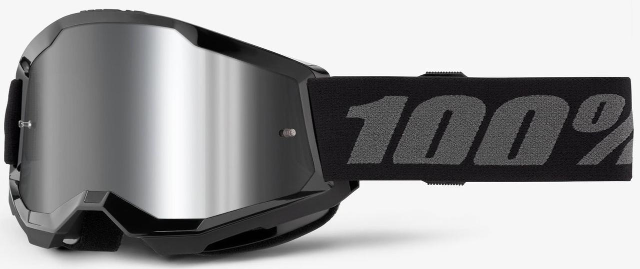 Дитячі окуляри 100% STRATA 2 Youth Black - Mirror Silver Lens, Mirror Lens