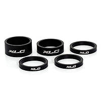 Проставні кільця XLC AS-A02, 1 1/8" (3x5, 1x10, 1x15), чорні, 5 шт.