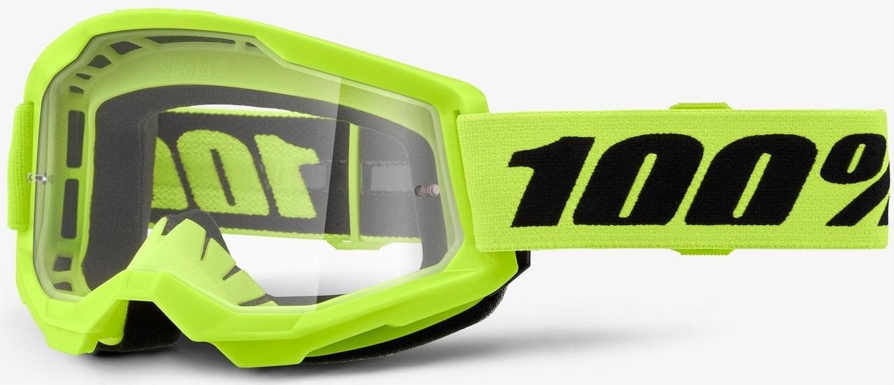 Маска кросова 100% STRATA Goggle II Neon Yellow - Clear Lens One size