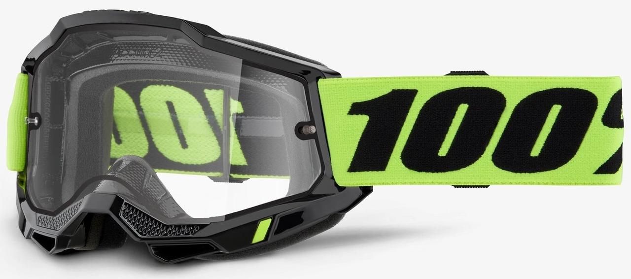 Окуляри 100% ACCURI 2 Enduro Neon Yellow - Clear Dual Lens, Dual Clear Lens
