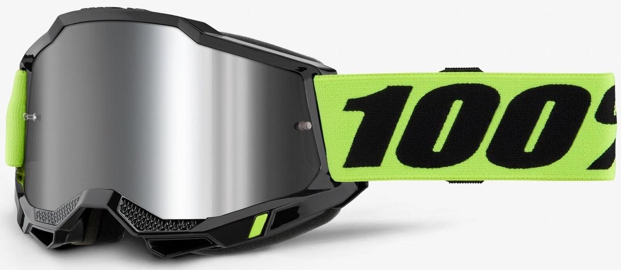 Окуляри 100% ACCURI 2 Neon Yellow - Mirror Silver Lens, Mirror Lens