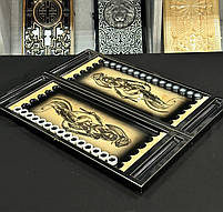 Нарди дерев'яні ручної рооти Лучниця 60×23 см подарункові, фото 6